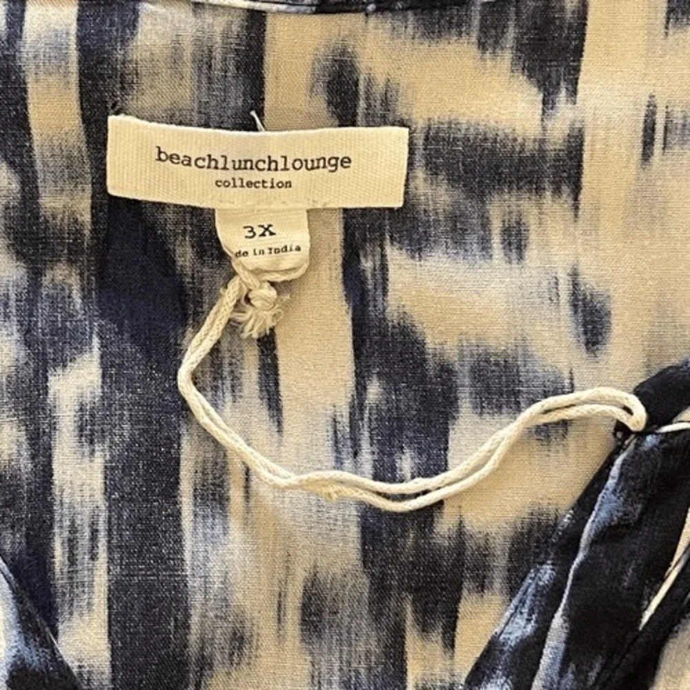 BEACHLUNCHLOUNGE Danika Blue Swirl Sleeveless Jumpsuit 3X - Picture 7 of 10
